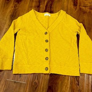 Mustard yellow cardigan